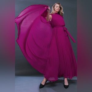 Elle Purple Woven Maxi Dress